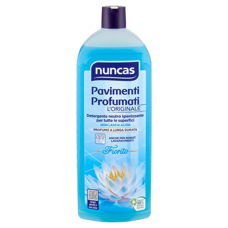 nuncas Pavimenti Profumati Detergente neutro igienizzante per tutte le superfici Fiorito 1 l